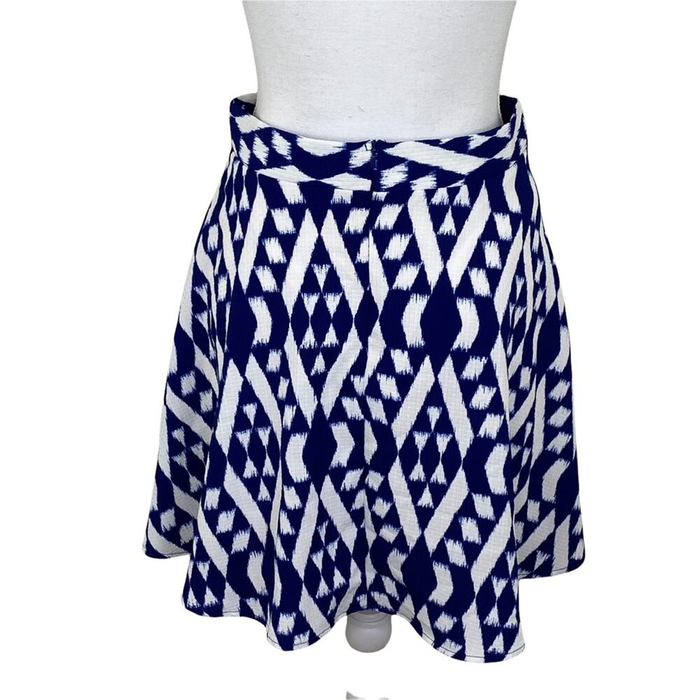 Everlyโ Women's A Line Mini Skirt Blue Size M Geometric